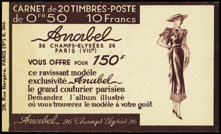 N°199-C55 Carnet S 388, ANABEL grand couturier, **,