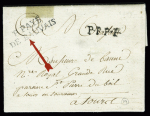 P PAYE DE BAUVAIS au tampon sur lettre de 1779 pour