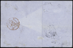 1866 (18 Nov.) Folded cover from Warsaw (POLAND) to