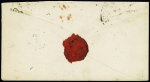 1869 (20 Oct.) Envelope from Warsaw to Paris/France,