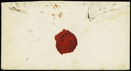 1869 (20 Oct.) Envelope from Warsaw to Paris/France,