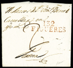 N°132 département du Ter : lettre avec MP rouge "1