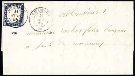 CHAMOUX rare càd sarde 11.04.58 sur n° 12 de Sardaigne