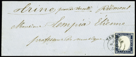 TANINGE càd sarde 31.05.1858 sur n° 12 de Sardaigne