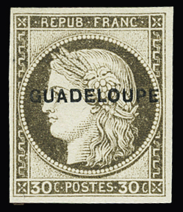 N° 12 30c brun, SUP, R (tirage 1780)
