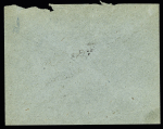 France n°138 OBL grand cachet bleu avec déesse assise type 1 "Résidence de France Iles Kerguelen" sur lettre adressée à Emile Bossière au Havre (pli provenant du courrier du 26.4.1909). RRR et TB