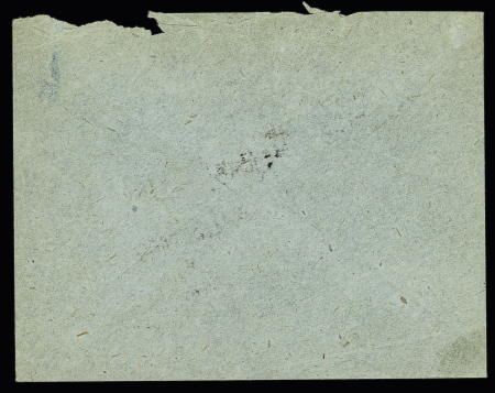 France n°138 OBL grand cachet bleu avec déesse assise type 1 "Résidence de France Iles Kerguelen" sur lettre adressée à Emile Bossière au Havre (pli provenant du courrier du 26.4.1909). RRR et TB