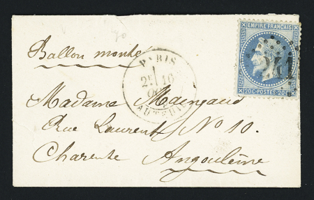 LE VICTOR HUGO n°29B   OBL GC 241 + CAD "Paris Auteuil"