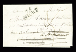 MP "Deb 16 Aulnay" à sec (1823), ind 22, rare et TB