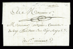 MP "D'Aligre Marans" à sec + petite mention manuscrite "Port Payé" et paraphe de confirmation de port-payé (L n°5), ind 20. TB