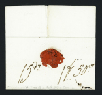 MP "P 16 P Mirambeau" (1807 - ind 14) sur lettre pour Ferrare (Italie), ind 14. TB