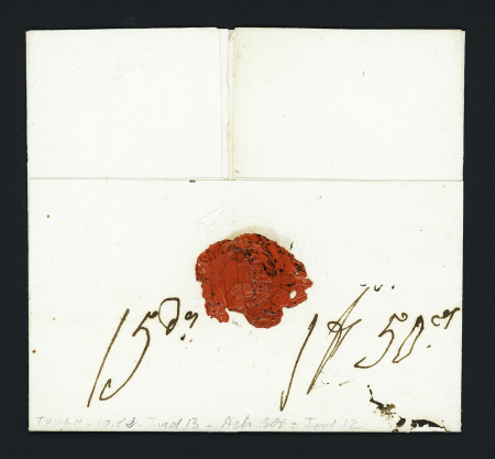 MP "P 16 P Mirambeau" (1807 - ind 14) sur lettre pour Ferrare (Italie), ind 14. TB