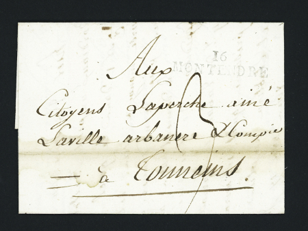 Montendre : MP "16 Montendre" (1800 - ind 10). TB