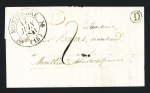 Lettre avec T12 "Montendre (16)" (1841), ind 9. TB