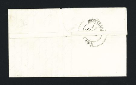 Lettre avec T12 "Montendre (16)" (1841), ind 9. TB