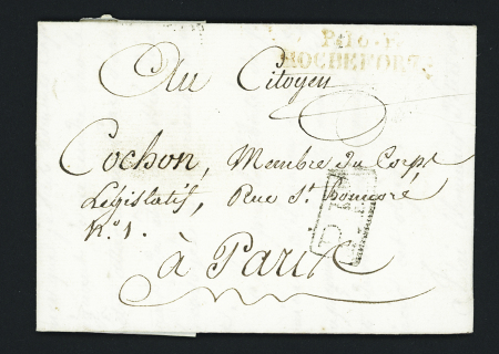 MP rouge "P 16 Rochefort" (32x9 - 1794), ind 14. TB