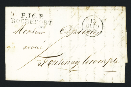MP "P 16 P Rochefort" (46x11mm - 1829), ind 9. TB
