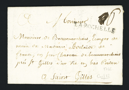 MP "La Rochelle" (1766 - L n°9), ind 12. TB