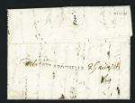 Lettre de Grenoble pour La Rochelle réexpédiée à Avignon avec au verso MP partiellement manuscrite "Deb de la Rochelle" (1794), ind 16. TB