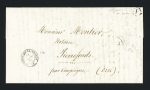 4 lettres : T14 "St Genis (16)" (1843) et T15 "St Genis de Saintonge 16" (1848 - 1849 - 1852) dont l'une avec boire rurale "F" de St Germain de Seudre. TB