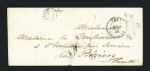 Saint Hilaire de Saintonge : lettre avec cursive "16 St Hilaire de Saintonge" + T15 Saintes (1847) + taxe 8 manuscrite, ind 15. TB