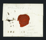 MP "St Jean d'Angely" (41x4 mm - 1837 - L n°2A) + taxe 10 manuscrite, ind 10. TB