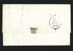MP "16 St Martin de Ré" (1826 - Dubus n°7) sur lettre pour Bordeaux (adresse rayée), frappe TB, ind 7