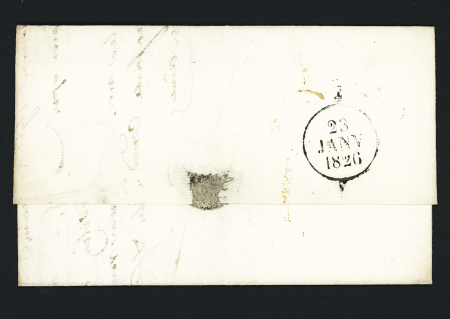 MP "16 St Martin de Ré" (1826 - Dubus n°7) sur lettre pour Bordeaux (adresse rayée), frappe TB, ind 7