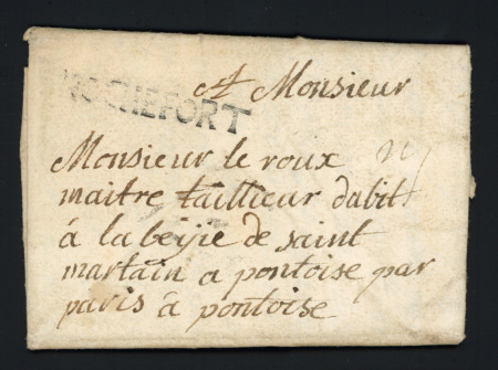 MP "Rochefort" (41 x 6 - 1723), ind 20. Rare. TB