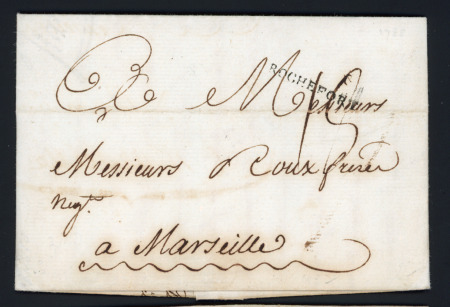 MP "Rochefort" (1785 - L n°7) + taxe 18 manuscrite, ind 11. TB