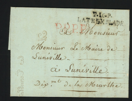 MP "P, 16P, La Tremblade" (41 x 9 - 1809), ind 16. TB
