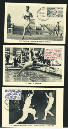 N°960/965 série Jeux Olympiques d'Helsinki en 6 cartes