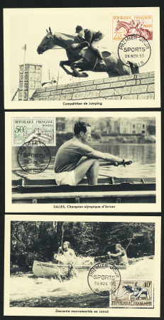 N°960/965 série Jeux Olympiques d'Helsinki en 6 cartes