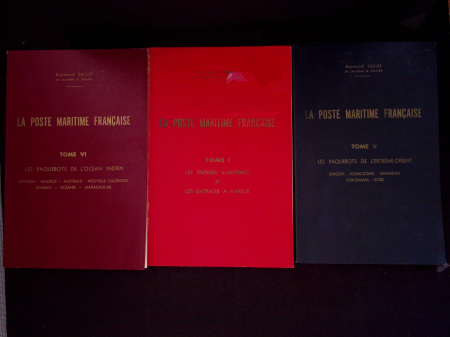 Raymond Salles - La Poste maritime française - tome 1 à 6. Edition originale.