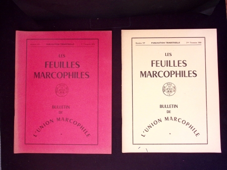 17 numéros anciens des Feuilles Marcophiles dont n°200 spécial Arphila + 3 divers dont Carnevale-Mauzan : le service poste rural