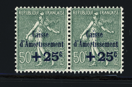 N°247a+247 variété sans point sur le i d'amortissement,