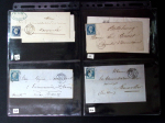34 lettres de Sarrebourg AFF n°14 (dont une paire) OBL PC 2810 + T15