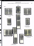 N°8, ensemble sur 2 pages de 39 timbres + 1 grand