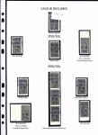 N°17 à 19, ensemble de 21 timbres dont ND, gros point après F, surch. rouge, point après F plus haut, surcharges décalées.