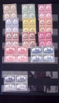N°1-6 Complete set of 6 values in mnh blocks of four,