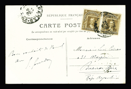 1908 Carte Postale "Quelques Pingouins" postée à