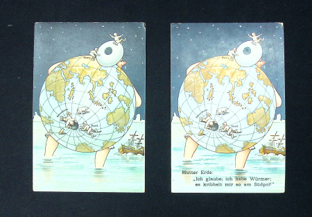 41 cartes postales sur les expéditions des américains Cook et Peary conduisant à la découverte du Pôle Nord (1907 - 1909). TB