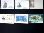 11 cartes postales de la dérive norvégiennes en Arctique de Nansen à bord du Fram (1893 - 1896) + carte d'invitation de Nansen à l'Hotel de Ville de Paris le 27 mars 1897. TB