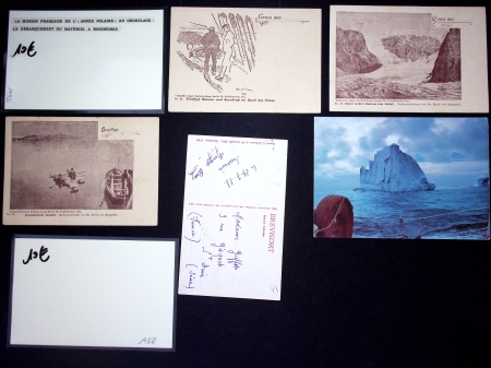 7 cartes diverses dont Nansen à bord du Fram. TB