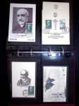Album brun rouge contenant 6 docs sur le médecin Jean-Martin Charcot et 45 docs sur Jean Baptiste Charcot dont télégrammes de l'aviso Ville d'Ys (1926) et divers plis et carte maximums AFF n°377 et 377A. TB
