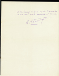 Lettre autographe de Jean Charcot adressée de Saint-Servan sur mer (Ille et Vilaine) le 1er novembre 1932 à un confrère à propos d'un voyage de Nevers à Clermont-Ferrand. TB