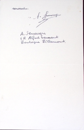Carte postale verticale "Le Pourquoi Pas?" navire d'exploration attaché au Museum National d'Histoire Naturelle" AFF n°281, 40c Paix, OBL Aix les Bains (29.9.35) avec texte autographe adressé à M. Lory à Nantes, sig