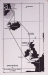 Carte horizontale "Le Pourquoi Pas?" avec au verso parcours de la croisière de 1931 et GB n°159 en paire + 161 + vignette "Le Pourquoi Pas au Groenland" OBL "Stornoway isle of Lawis" (1932) sur fragment. TB