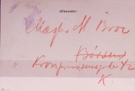 Groenland timbre pour colis postaux n°4 10 ö bleu OBL cachet ovale violet sur carte pour Julianhaab. RR et TB