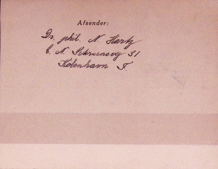 Groenland colis postaux n°4 + 7 + 8, 2 pièces, OBL linéaire noire surmontée d'une couronne "Gronlands styrelse" sur carte. RR et TB